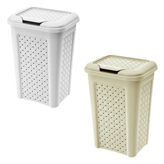 Pattumiera In Plastica Da Bagno 10L Arianna Multiuso Con Coperchio Camera Intimo