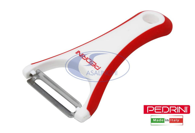 Pelapatate Universale in Plastica per Verdure e Frutta come Patate, Mela e Carote - 12 x 6 cm Pedrini
