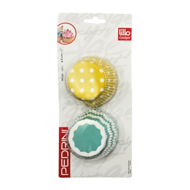 Pirottini confezione da 60 pezzi in carta colorata diametro 5 cm Pedrini