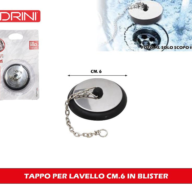 Tappo Per Lavello Cm.6 In Blister
