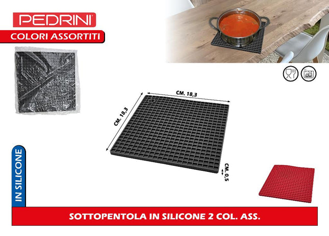 Sottopentola In Silicone 2 Col. Ass. Pedrini