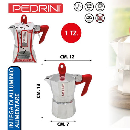 Caffettiera Brillant con Manico e Pomello, Vari Capacità e Design Classico