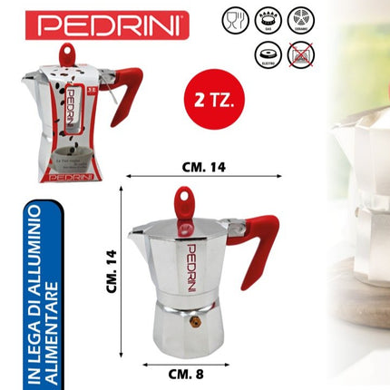 Caffettiera Brillant con Manico e Pomello, Vari Capacità e Design Classico