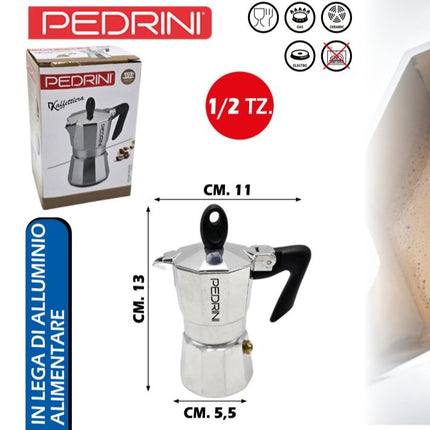 Caffettiera Moka Brillant Pedrini Macchina Macchinetta Caffè in Box