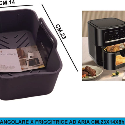 Teglie in Silicone per Friggitrice ad Aria – 3 Formati, Pratiche e Versatili!