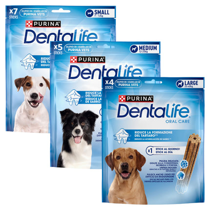 Purina DENTALIFE Snack Cane per l'Igiene Orale Daily Oral Care | Vari Formati (Small, Medium, Large) Purina