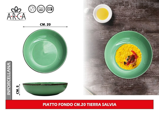 PIATTO FONDO CM.20 TIERRA SALVIA Arca