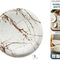PIATTO PORCELLANA PIANO CM.27 MARBLE WHITE Arca