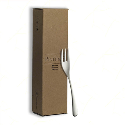 Forchettina Per Dolce A 3 Spine Swing In Acciaio Inox - Design Elegante, Per Bar Ristorante Casa, Dessert Pintinox
