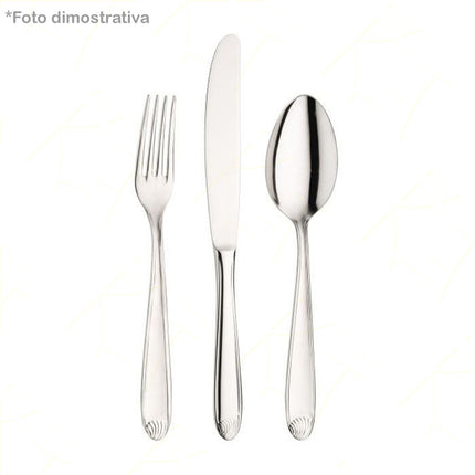 Coltello Da Tavola Forgiato Flavia In Acciaio Inox - Design Elegante, Per Bar Ristorante Casa