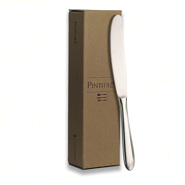Coltello Da Tavola Stampato Flavia In Acciaio Inox - Design Elegante, Per Bar Ristorante Casa