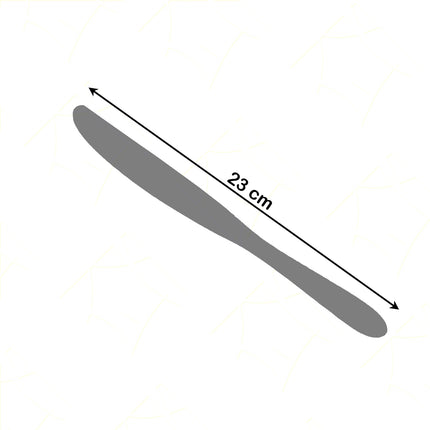 Coltello Da Tavola Stampato Flavia In Acciaio Inox - Design Elegante, Per Bar Ristorante Casa