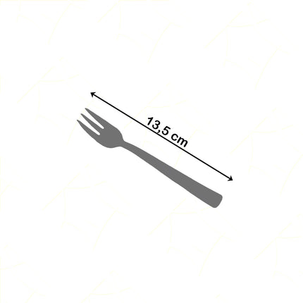 Forchettina A 3 Spine Per Dolce Aida In Acciaio Inox - Design Elegante, Per Bar Ristorante Casa Pintinox