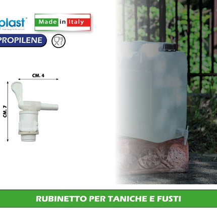Fusto Bocca Larga Alimentare Nuova Plastica Adriatica | 30L e 50L Rubinetto Nuova Plastica Adriatica