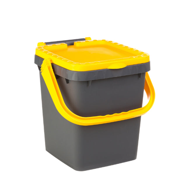 Ecoplast Pattumiera Ecoplus Lt.20 Con Coperchio, Design Pratico E Funzionale Per Ogni Ambiente