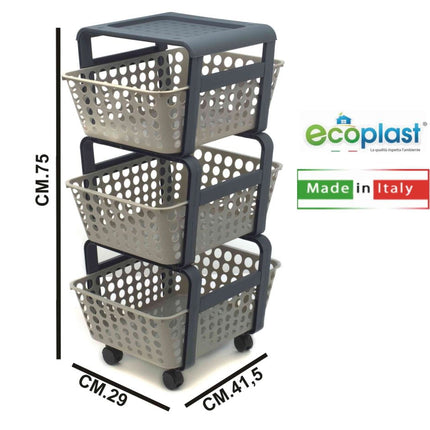Carrello Portafrutta Modula Col. Tortora-8059016590038
