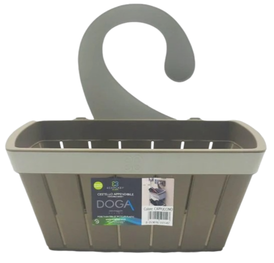 Ecoplast Cestino Bagno Linea Doga Cm.28X14X25H Organizer Per Bagno In Design Elegante E Funzionale