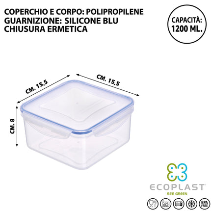 Contenitori Alimentari Ermetici Quadrati Superlock | Da 700ml a 2000ml e Bundle