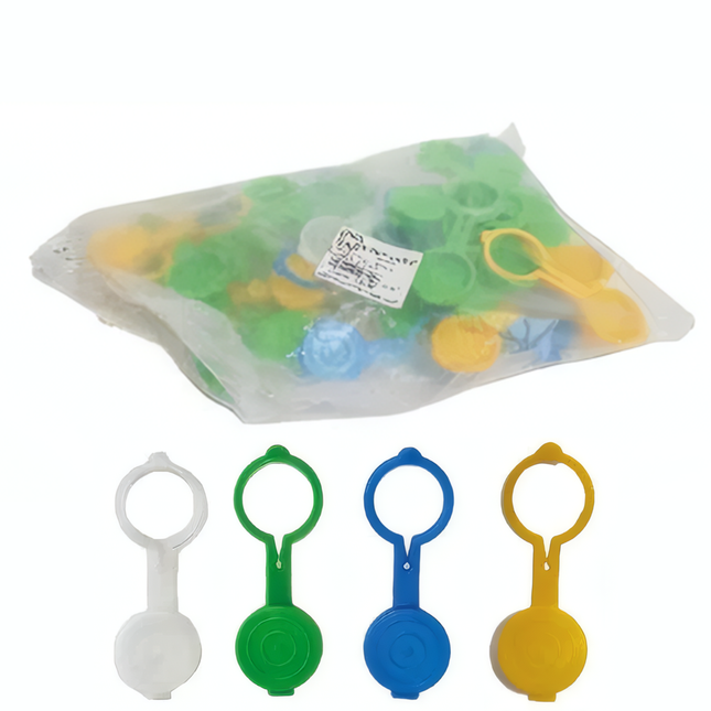 Ecoplast Tappi In Plastica Con Collarino - Confezione Da 60 Pezzi