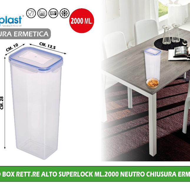 Frigo Box Rett.Re Alto Superlock Ml.2000 Neutro Chiusura Ermetica Ecoplast