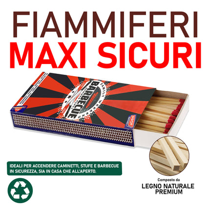Polyflame FIAMMIFERI SET 40 PZ. CM.20 GRILL HOUSE Polyflame