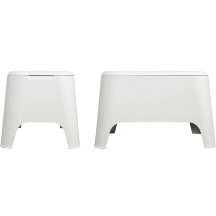 Set Petra 2 Poltrone con Braccioli 1 Tavolino Contenitore - Impermeabile, Compatto, Facile da Pulire, Arredo Esterno Giardino Terrazzo, Made in Italy Plastmeccanica