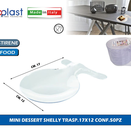 Poloplast Mini Dessert Shelly Trasp.17X12 Conf.50Pz Polo Plast srl