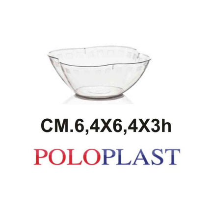 Poloplast Minidessert Cf.50 Pz. Cc.60 Cm.6,4X6,4X3H Nuvoletta Trasp. Polo Plast srl