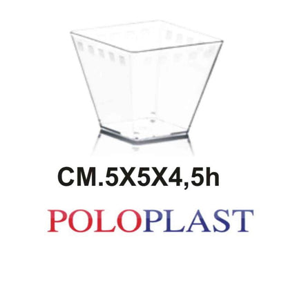 Poloplast Minidessert Cf.50 Pz. Cc.58 Cm.5X5X4,5H Cupido Trasp. Polo Plast srl