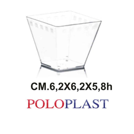 Poloplast Minidessert Cf.50 Pz. Cc.120 Cm.6,2X6,2X5,8H Era Polo Plast srl