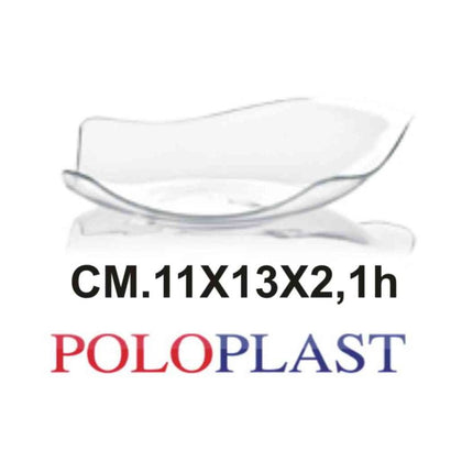 Poloplast Vassoio Ski Traspar. Cf.50 Pz. Cm.11X13X2,1H Polo Plast srl