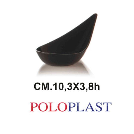 Poloplast Minidessert Mozart Cf.50 Pz. Cm.10,3X3,8H Nero Polo Plast srl