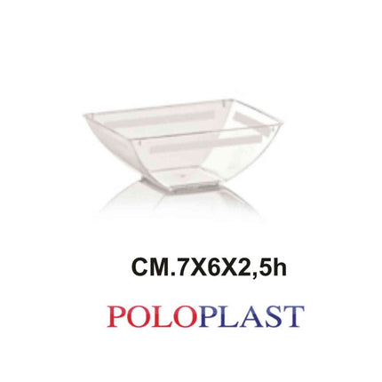 Poloplast Minidessert Pietre Cf.50 Pz. Cc.60 Cm.7X2,5H Trasp. Polo Plast srl