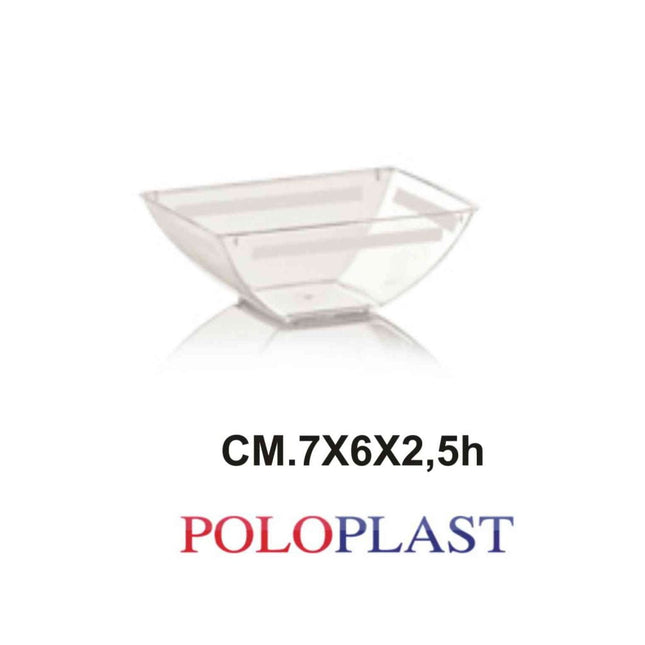 Poloplast Minidessert Pietre Cf.50 Pz. Cc.60 Cm.7X2,5H Trasp. Polo Plast srl