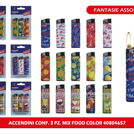 Accendini Conf. 3 Pz. Mix Food Color 40804658 Polyflame