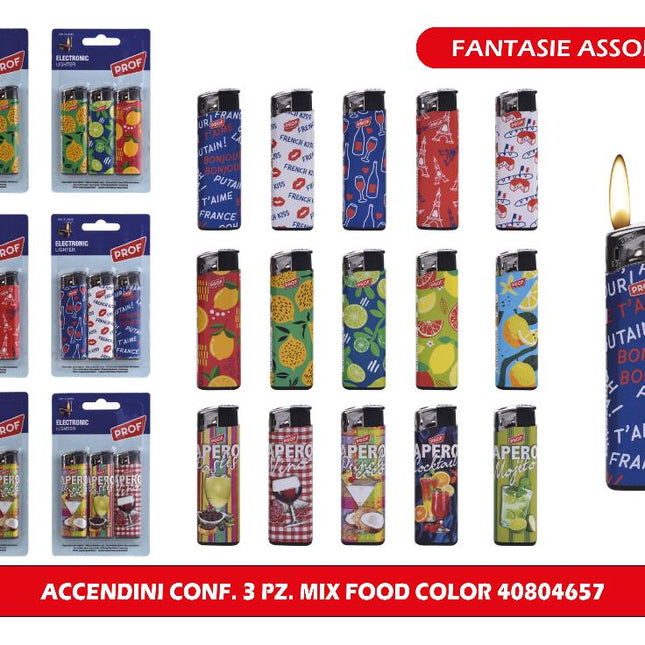 Accendini Conf. 3 Pz. Mix Food Color 40804658 Polyflame
