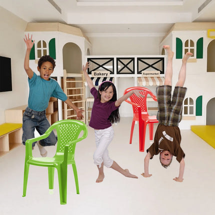 Progarden Sedia Piccola Per Bambini Poltroncina In Plastica Impilabile Con Braccioli 37X37X52H Cm