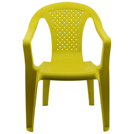 Progarden Sedia Piccola Per Bambini Poltroncina In Plastica Impilabile Con Braccioli 37X37X52H Cm