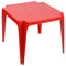 Progarden Tavolino In Plastica Impilabile Per Bambini 55X50X44 Cm, Robusto E Leggero Rosso Progarden