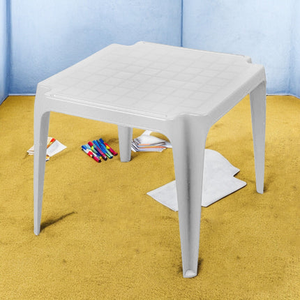 Progarden Tavolino In Plastica Impilabile Per Bambini 55X50X44 Cm, Robusto E Leggero
