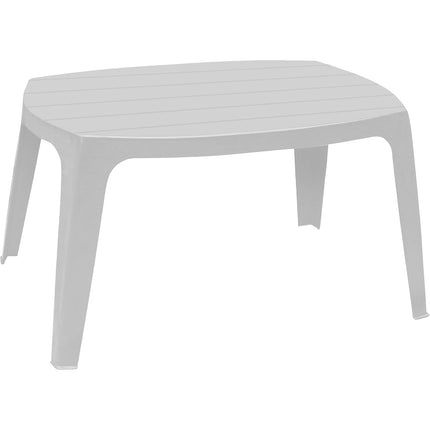Progarden Tavolino Basso Per Salottino Esterno Bar Kai Tavolo Impilabile In Plastica Da Giardino Bianco 76,5X50X46H Cm Progarden