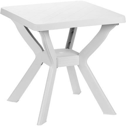 Progarden Tavolo Tavolino Quadrato Reno In Polipropilene, Linea Elegance, Resistente Uv, Made In Italy