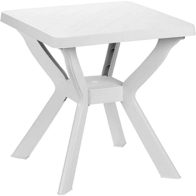Progarden Tavolo Tavolino Quadrato Reno In Polipropilene, Linea Elegance, Resistente Uv, Made In Italy