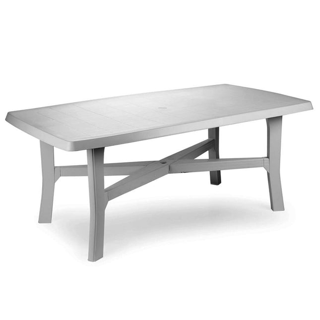 Progarden Tavolo Senna Rettangolare Bianco 180X100X72 Cm In Polipropilene – Ampio, Robusto, Per Esterno