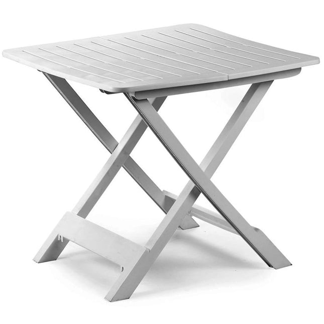 Progarden Tavolo Tevere Pieghevole Bianco 79X72X70 Cm In Polipropilene – Leggero E Compatto, Portata 12 Kg
