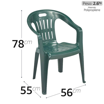 Progarden Poltrona Piona Esterno In Plastica 56X55X78