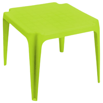 Progarden Tavolino In Plastica Impilabile Per Bambini 55X50X44 Cm, Robusto E Leggero Verde lime Progarden