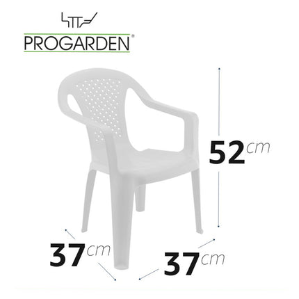 Set Tavolino e Sedie per Bambini in Plastica Progarden - Made in Italy