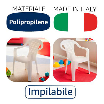 Set Tavolino e Sedie per Bambini in Plastica Progarden - Made in Italy