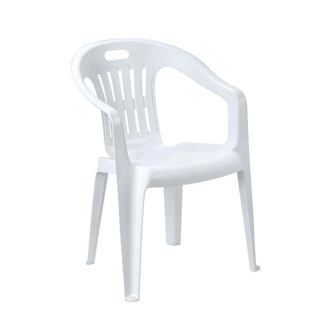 Progarden Poltrona Piona Esterno in Plastica Bianca 56x55x78